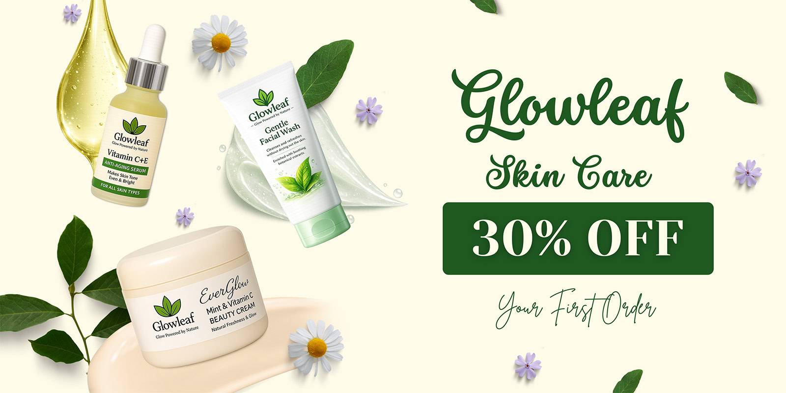 Glowleaf Skincare 30% OFF